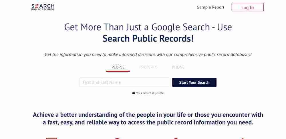earchPublicRecords.com opt-out page